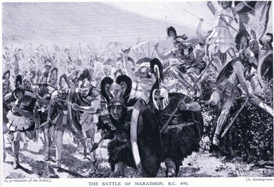 La Battaglia di Maratona 490 a.C. da Georges Marie Rochegrosse